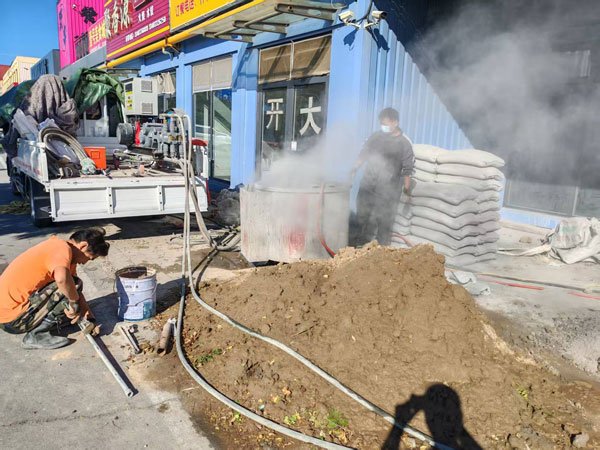 调楼镇顶管注浆加固